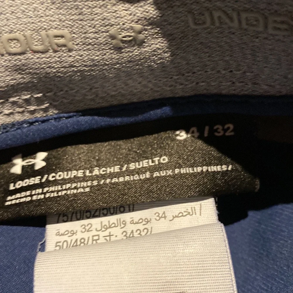 HOST PICK Men's Under Armour Loose Fit Track Jogging Pants Blue Waist 34 Leg 32 - Picture 4 of 9